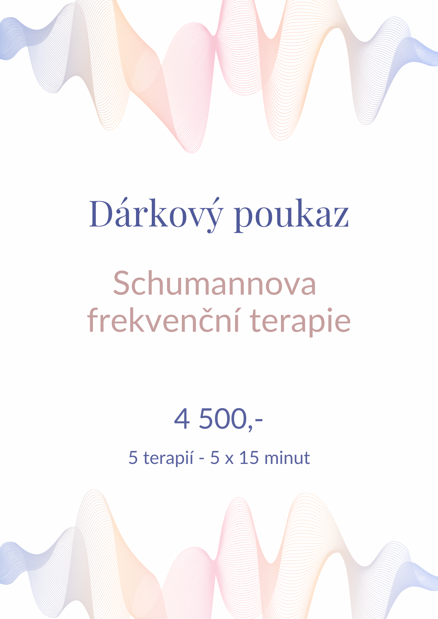 POUKAZ – SCHUMANNOVA FREKVENČNÍ TERAPIE na Chytrově – 5 terapií