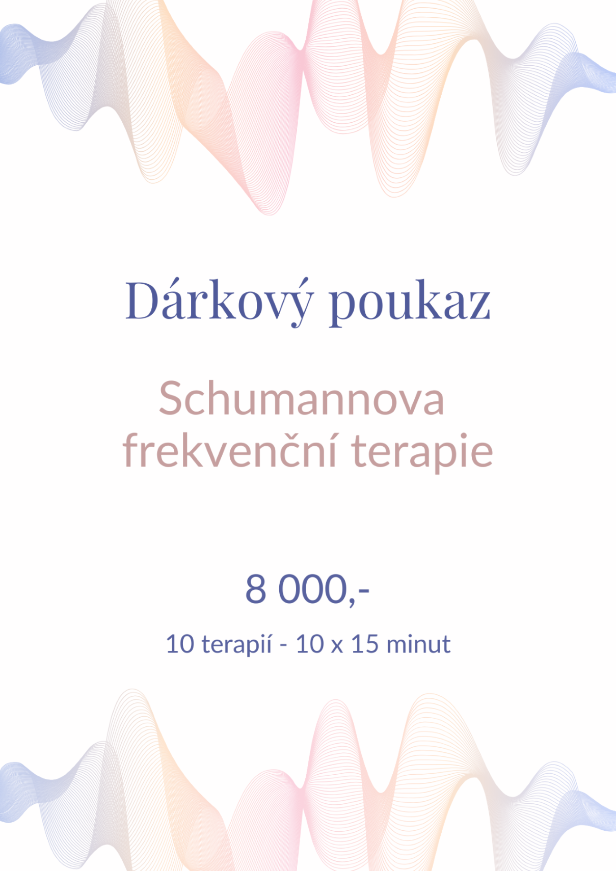 POUKAZ – SCHUMANNOVA FREKVENČNÍ TERAPIE na Chytrově – 10 terapií
