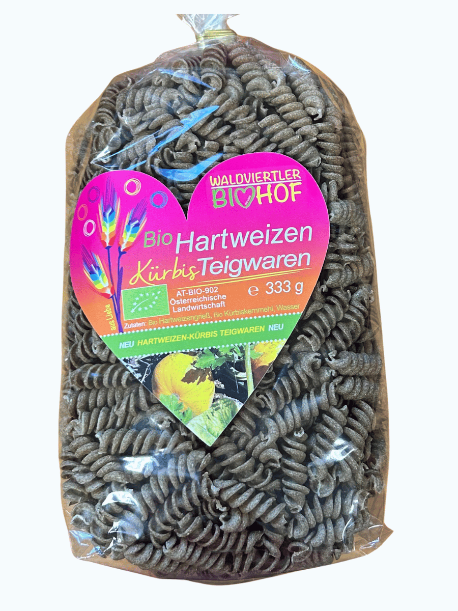 BIO těstoviny z tvrdé pšenice a dýně