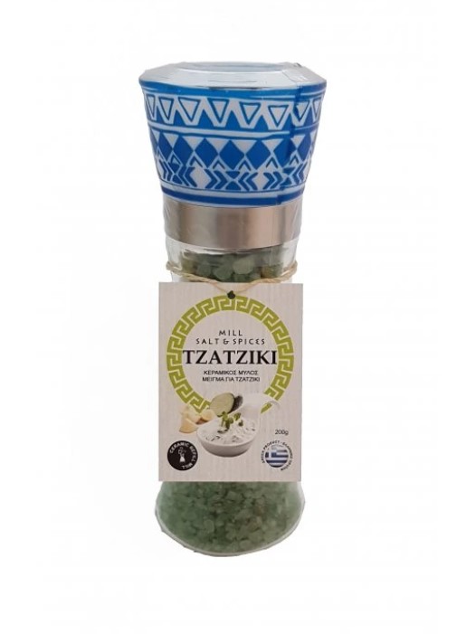 Řecká ochucená sůl Tzatziki – mlýnek 180 g