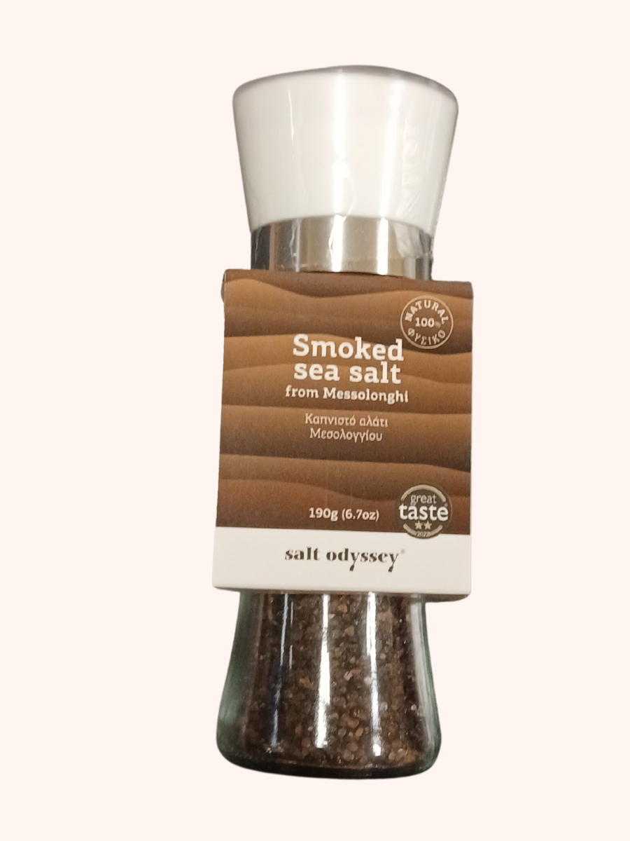 Mořská sůl uzená 140 hodin na bukovém dřevě – mlýnek 190 g