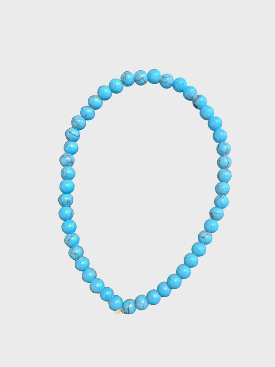 Náramek minerální tyrkenit – kuličky 4 mm