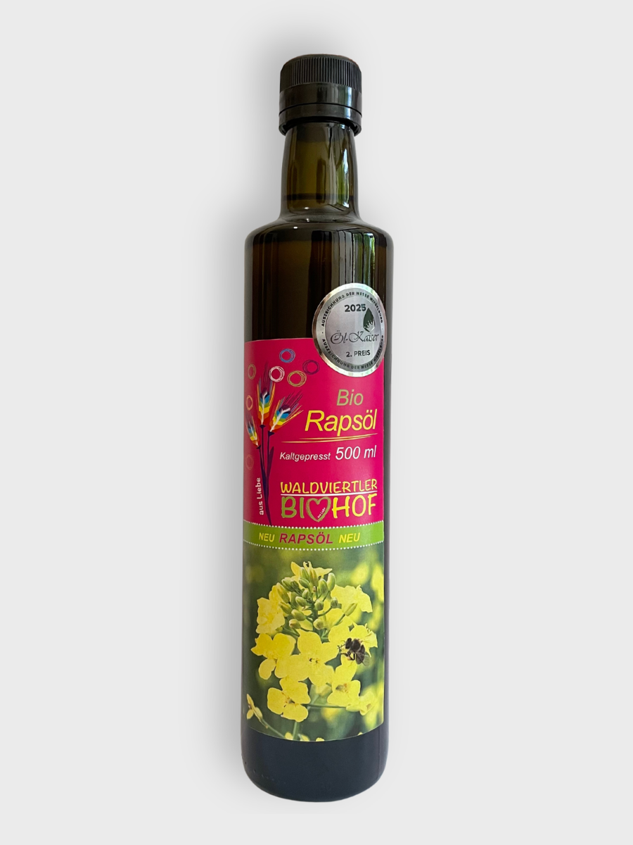 BIO olej řepkový lisovaný za studena (panenský) 500 ml
