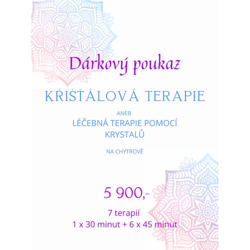 POUKAZ – KŘIŠŤÁLOVÁ TERAPIE na Chytrově – 7 terapií