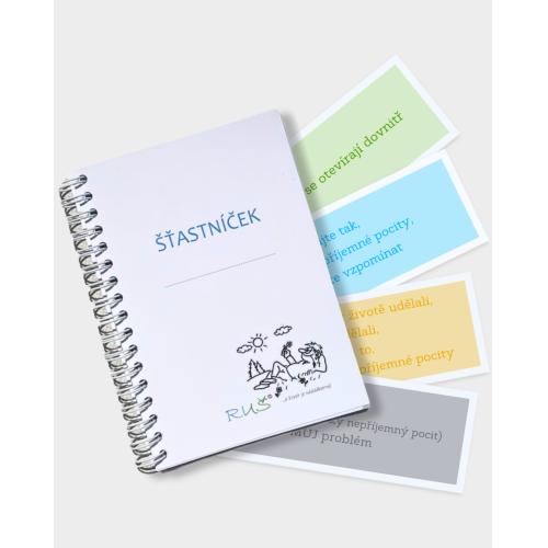 Šťastníček + sada čtyř záložek