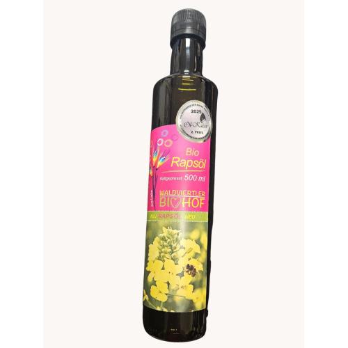 BIO olej  řepkový lisovaný za studena (panenský) 500 ml