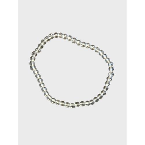 Náramek minerální křišťál – kuličky 4 mm