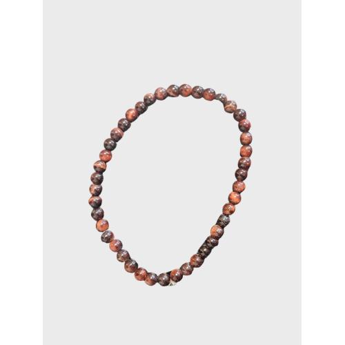 Náramek minerální býčí oko – kuličky 4 mm