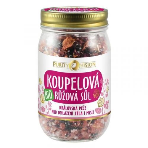 Růžová koupelová sůl RAW BIO Purity Vision